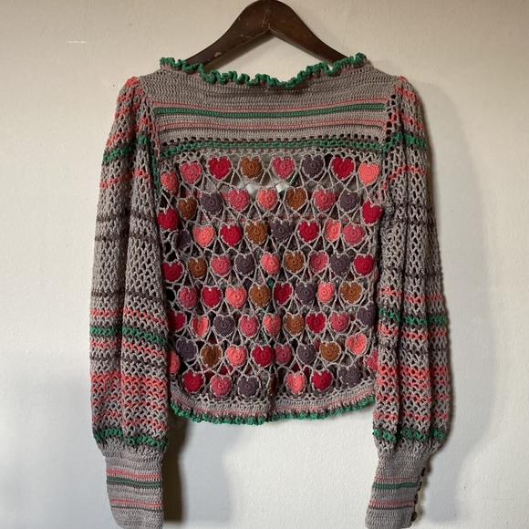 FREE PEOPLE | Heart Eyes Cardigan - Picture 9 of 12